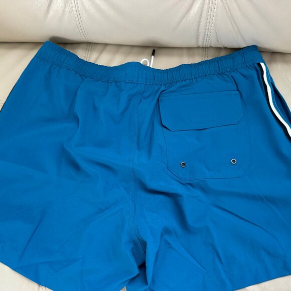 MICHAEL KORS Men's Striped Woven Swim Trunks Holiday CS4700A2RY SALE!!! NEW with - Picture 2 of 4